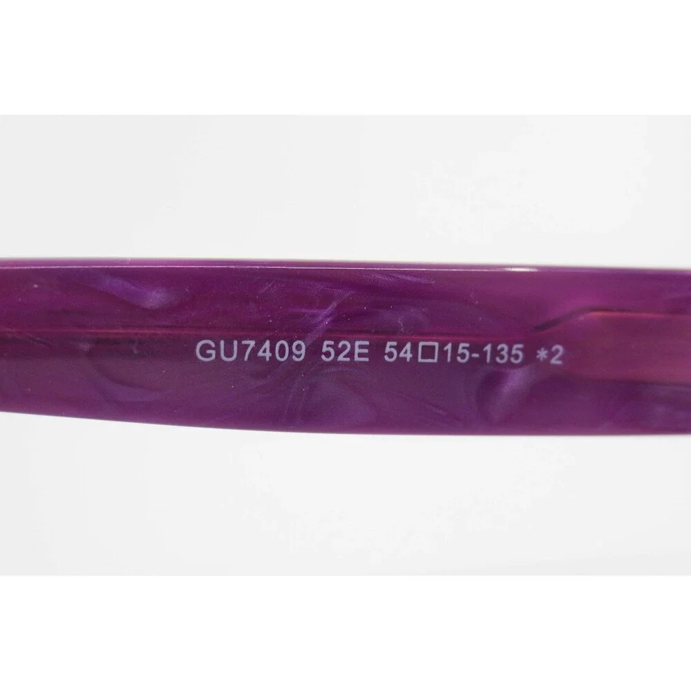 Guess GU7409 52E Tortoise Purple Cat Eye Eyeglasses Frames 54-15-135 Womens
